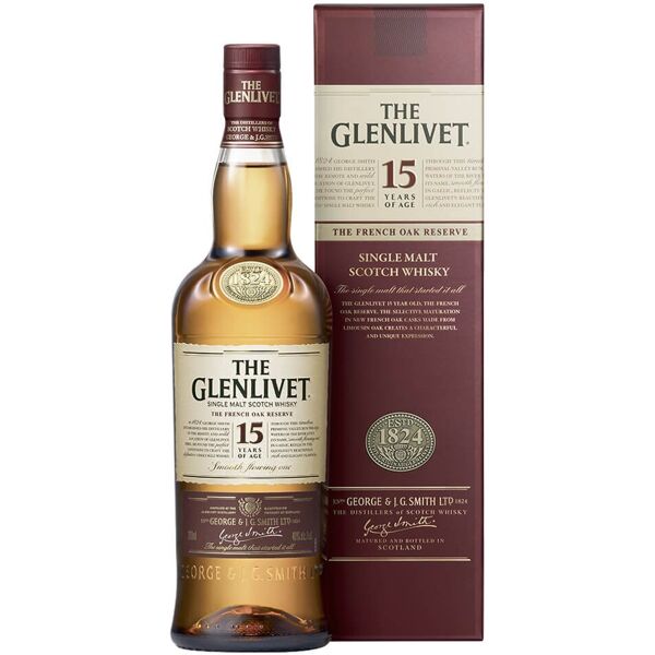 single malt scotch whisky the glenlivet 15 years old   the glenlivet  0.7l