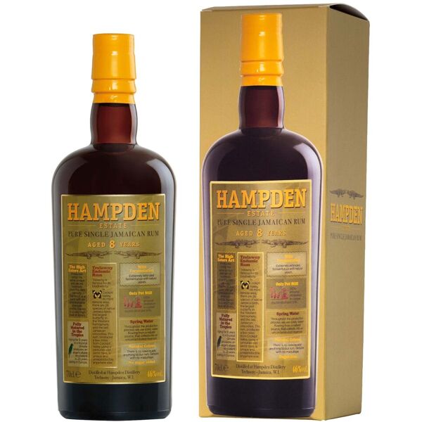 pure single jamaican rum owh  8 years old   hampden estate  0.7l