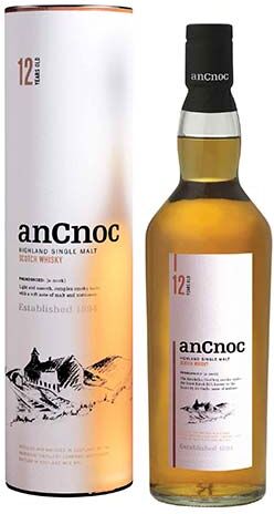 Highland Single Malt Scotch Whisky Ancnoc 12 Years Old   Knockdhu Distillery  0.7l