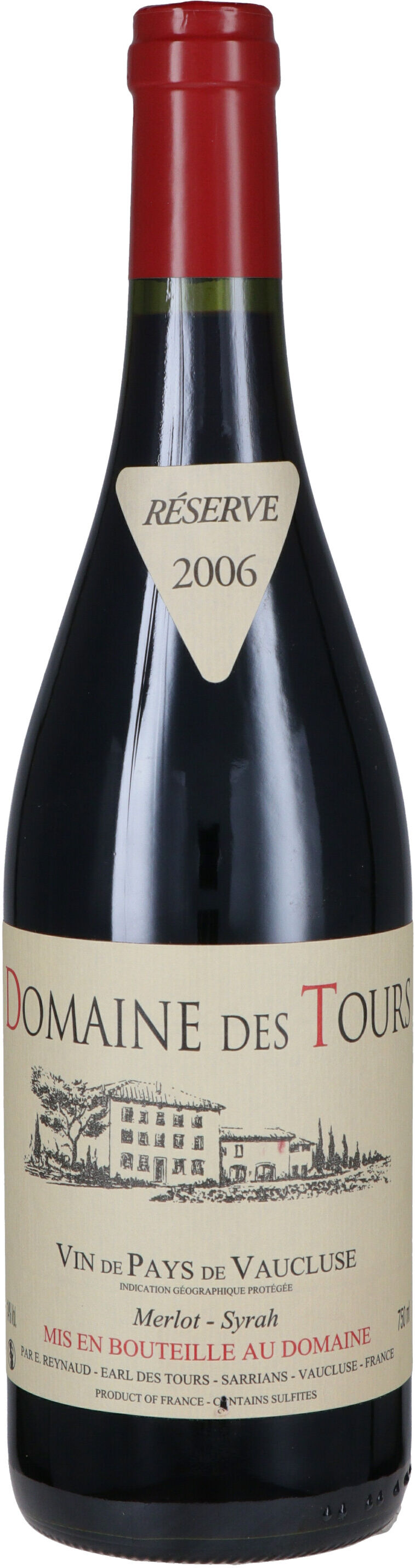 Domaine des Tours Vaucluse Igp Merlot Syrah 2006