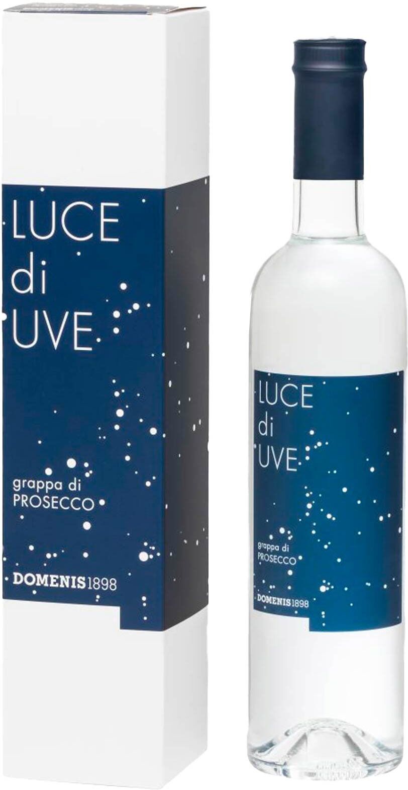 Domenis 1898 Grappa Giovane Luce Di Uve   Prosecco