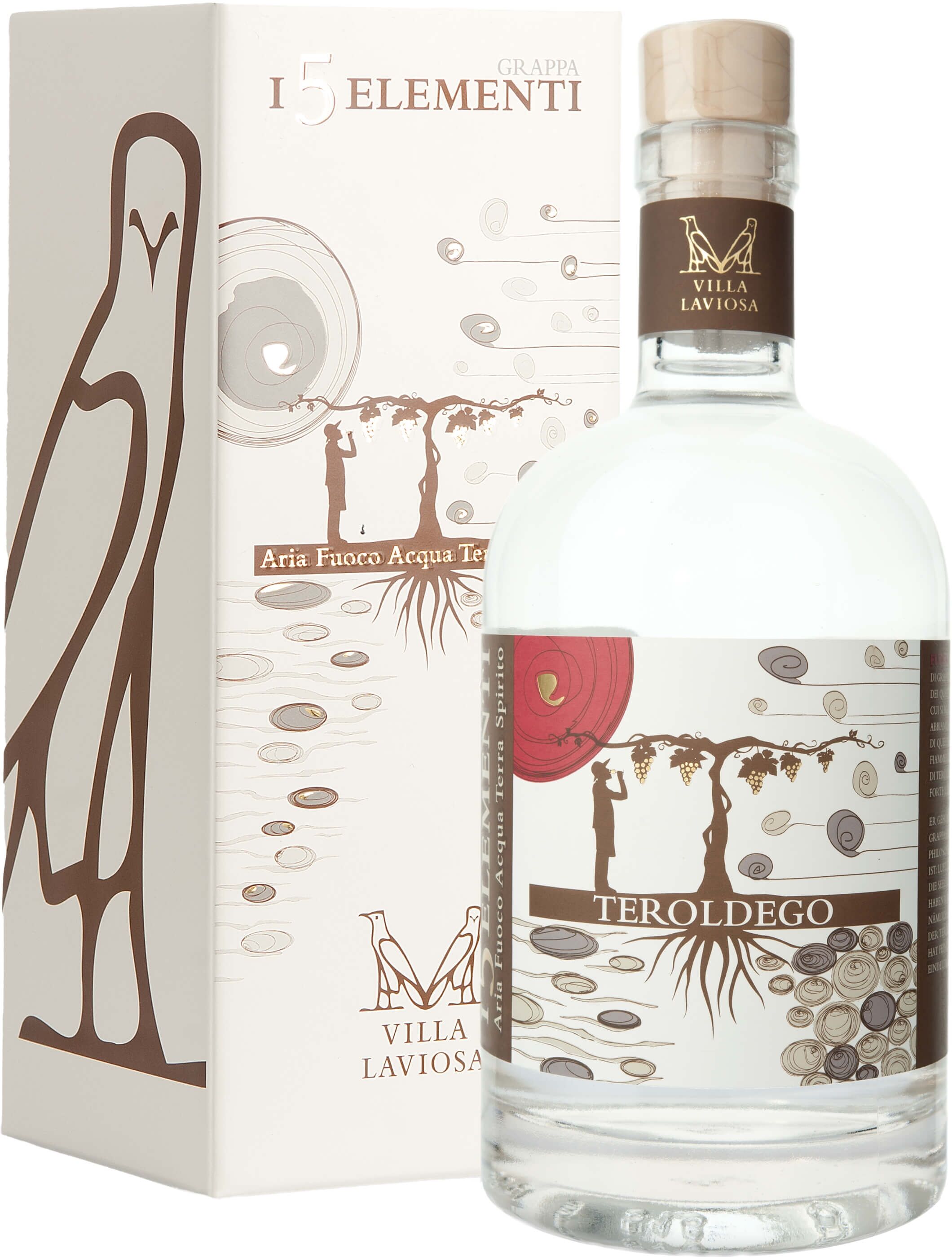 Grappa I 5 Elementi   Teroldego   Villa Laviosa  0.5l