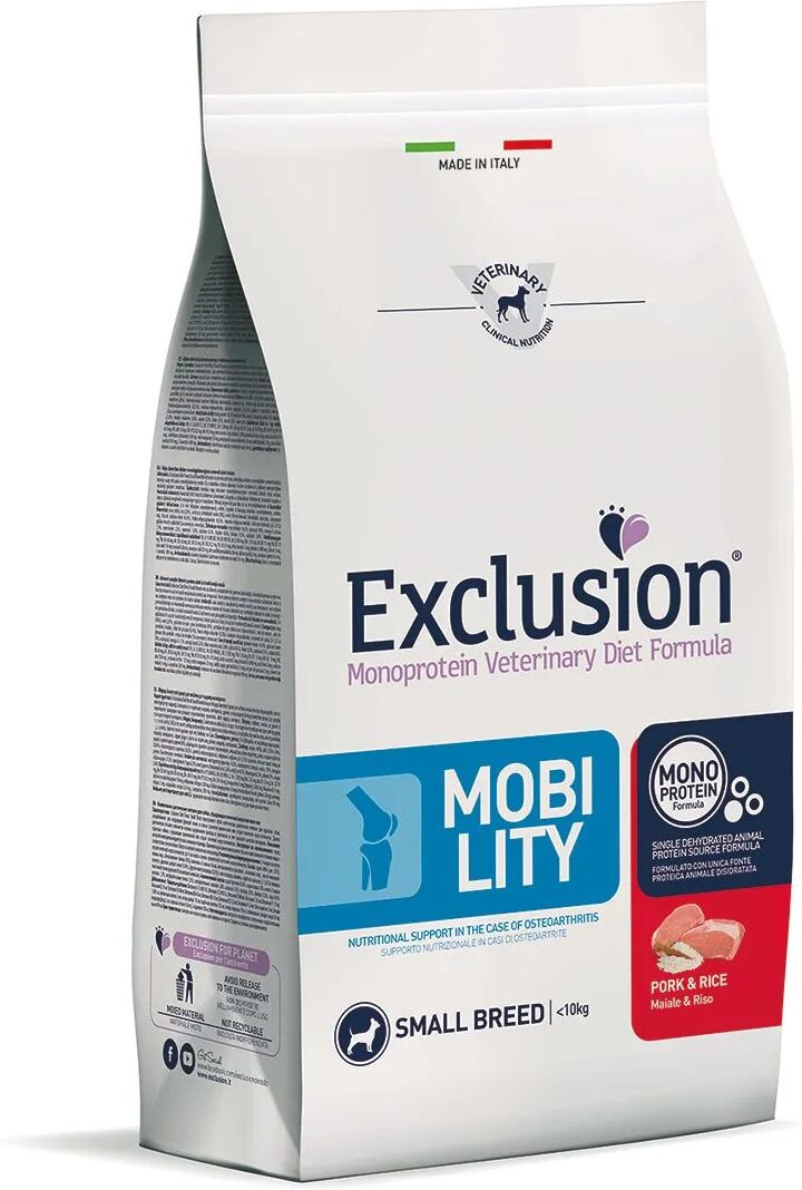 EXCLUSION Dog Diet Mobility Small Maiale 2KG