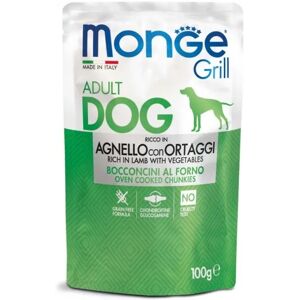 MONGE Grill Dog Busta Multipack 24x100G AGNELLO E ORTAGGI