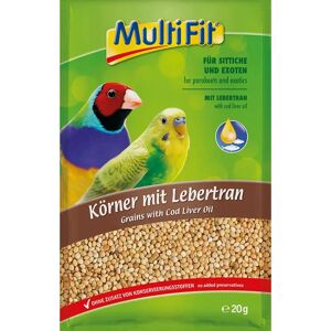 MULTIFIT Mix Snack per Uccelli con Fegato di Merluzzo 20G