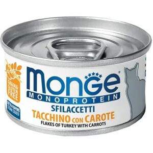 monge monoprotein cat lattina multipack 24x80g tacchino e carote