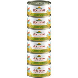 almo nature cat lattina multipack 6x70g pollo con formaggio