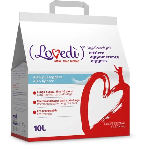 lovedi lovedì gatto lettiera agglomerante lightweight 10l