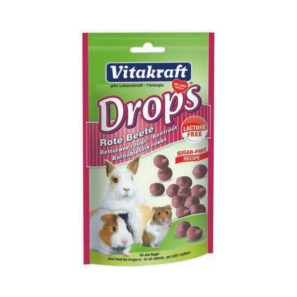 vitakraft roditori drops barbabietola 75g