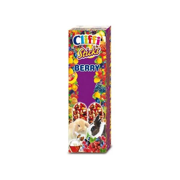 cliffi sticks conigli e cavie frutti di bosco 110g