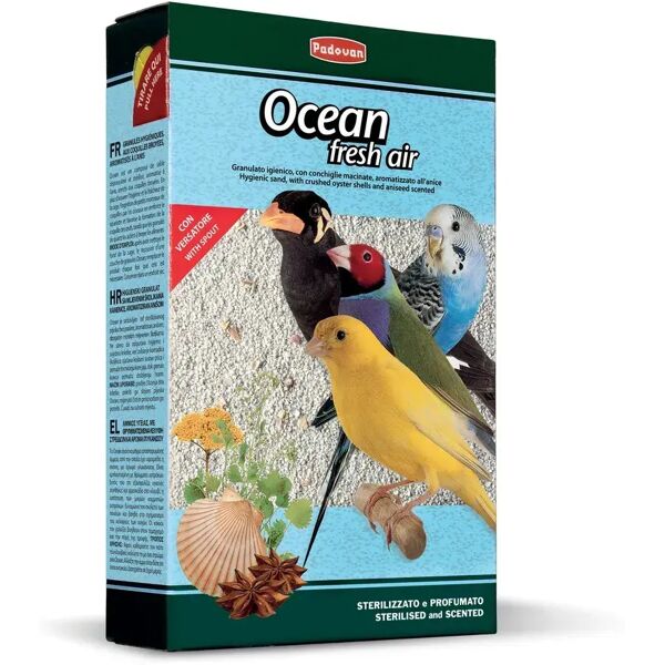 padovan lettiera per uccelli valman ocean fresh air 1kg