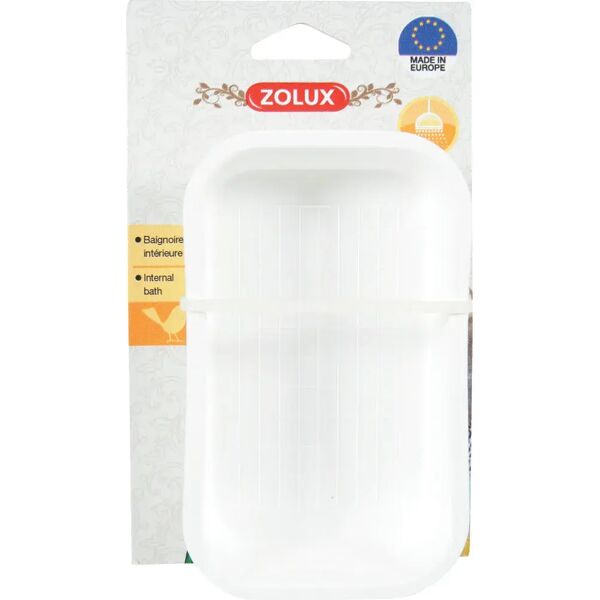 zolux uccelli vaschetta bagno interna bianca 1pz