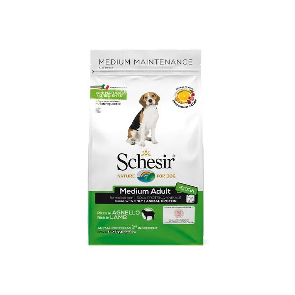 schesir cane medium maintenance agnello 3kg