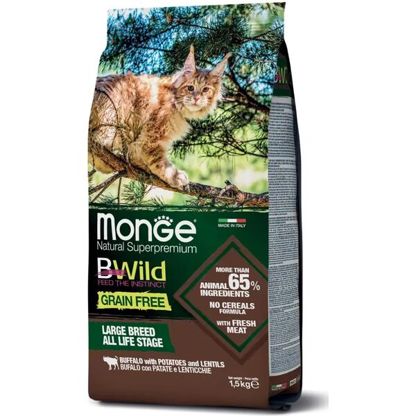 monge bwild grain free bufalo con patate 1.5kg