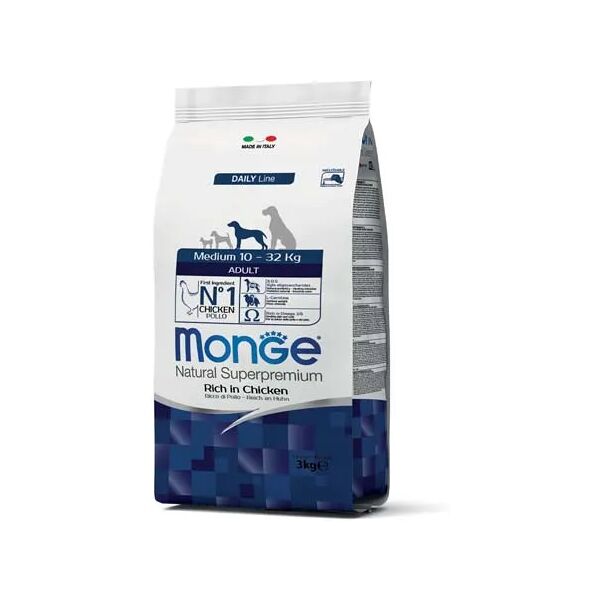 monge medium adult ricco di pollo 3kg