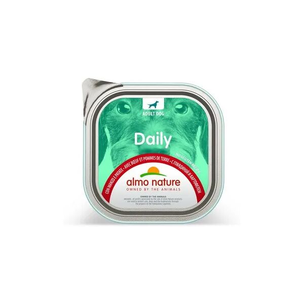 almo nature daily dog vaschetta multipack 9x300g manzo e patate