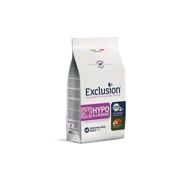 exclusion hypoallergenic dog medium&large cavallo 2kg