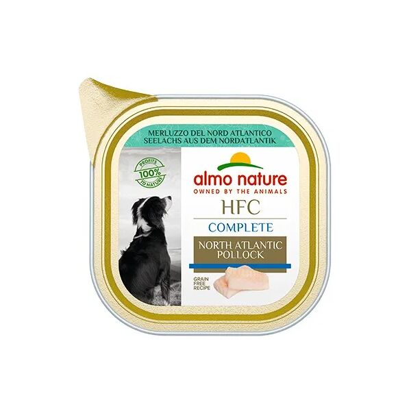 almo nature hfc complete dog vaschetta multipack 17x85g merluzzo del nord atlantico