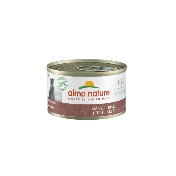 almo nature hfc natural dog lattina multipack 24x95g manzo