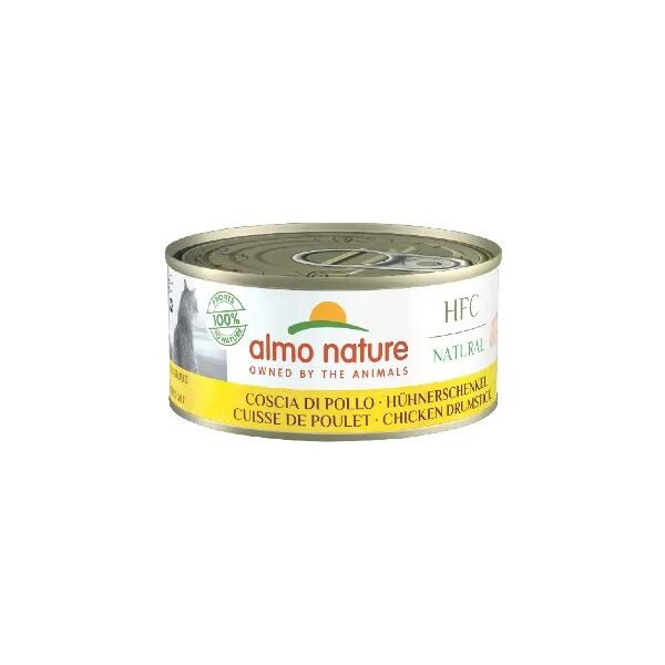 almo nature hfc natural lattina multipack 24x150g coscia di pollo