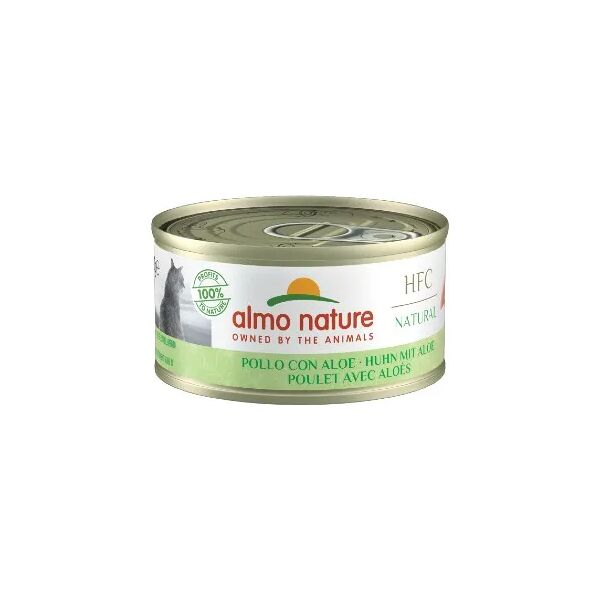 almo nature hfc natural lattina multipack 24x70g pollo con aloe