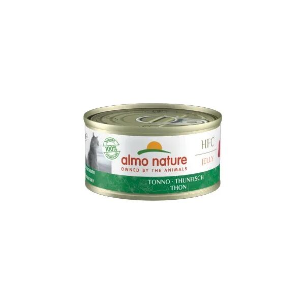 almo nature hfc jelly cat lattina multipack 24x70g tonno