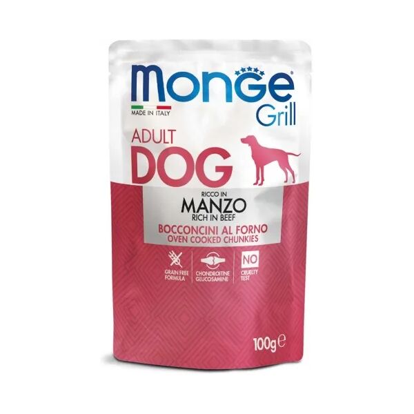 monge grill dog busta multipack 24x100g manzo