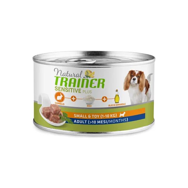 natural trainer sensitive plus dog lattina multipack 24x150g coniglio