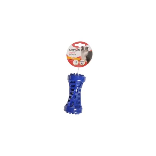 camon manubrio gomma squeaker per cane cm.15