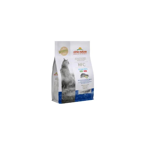 almo nature cat hfc sterilized longevity spigola 1.2kg