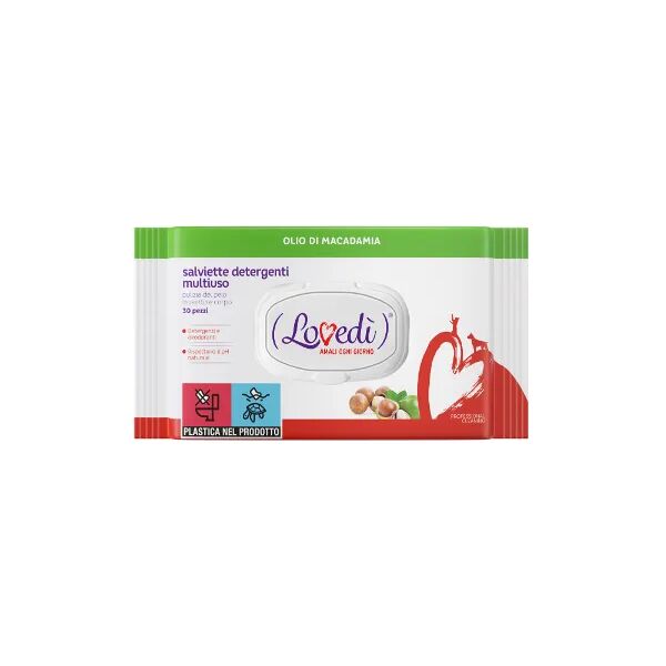 lovedi salviette detergenti multiuso 30pz macadamia