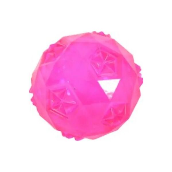 lovedi gioco cane palla tpr con rimbalzo fucsia cm.7.5