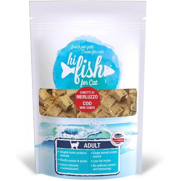 hi fish snack cat cubetti al merluzzo 40g 40g