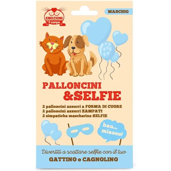 coltivia palloncini e selfie per cani e gatti maschio 1 pz