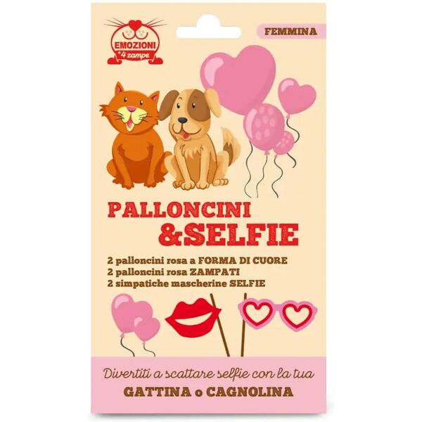 coltivia palloncini e selfie per cani e gatti femmina 1 pz