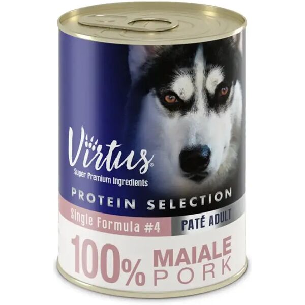 virtus protein selection dog lattina 400g maiale