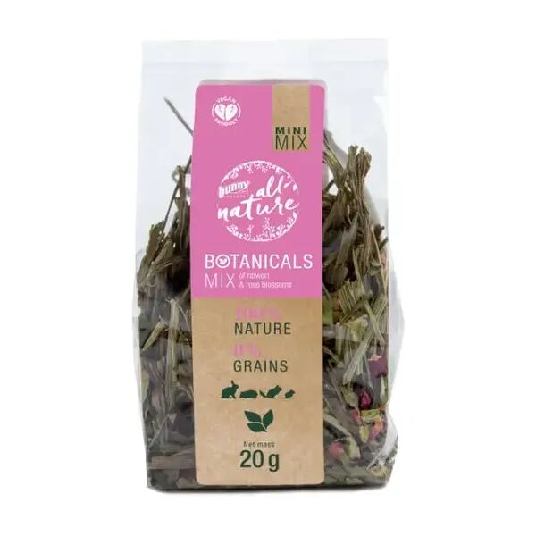 bunny botanicals mini mix ribwort e rosa 20g