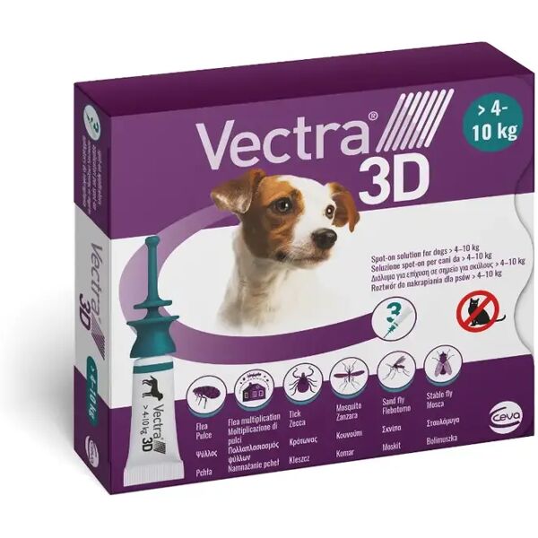 vectra 3d antiparassitario per cani 4-10kg