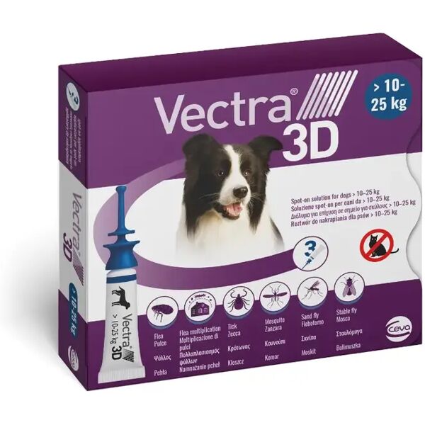 vectra 3d antiparassitario per cani 10-25kg