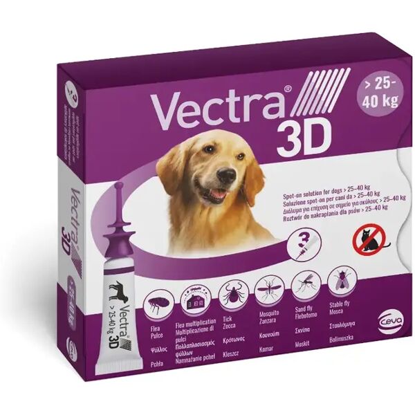 vectra 3d antiparassitario per cani 25-40kg