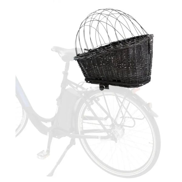 trixie cestino bici nero posteriore 1 pz