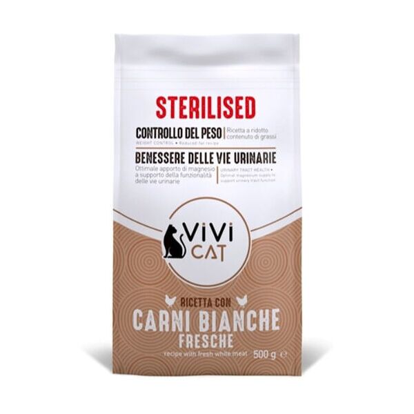 vivi cat sterilised carni bianche fresche 500g