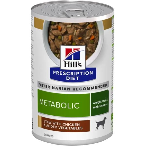 hills hill's prescription diet  metabolic spezzatino per cani aromatizzato 354g