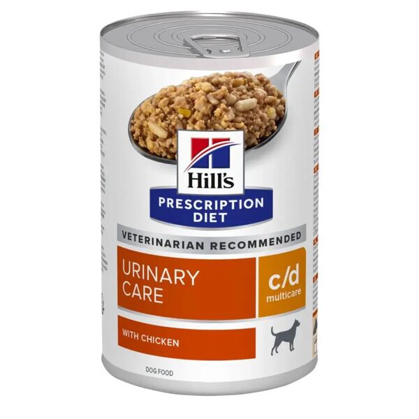 hills hill's prescription diet c/d urinary care multicare alimento umido per cani 370g