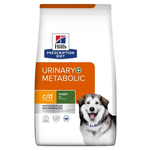 hills hill's prescription diet c/d urinary + metabolic alimento secco per cani 1.5kg