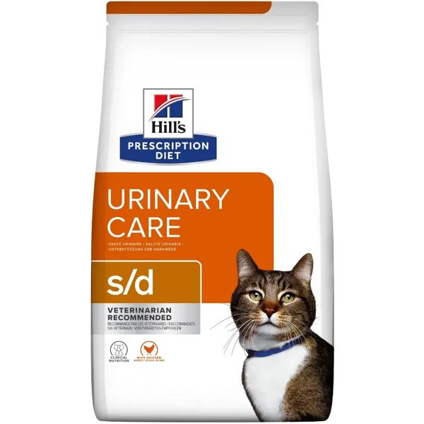 hills hill's prescription diet s/d urinary care alimento secco per gatti 1.5kg