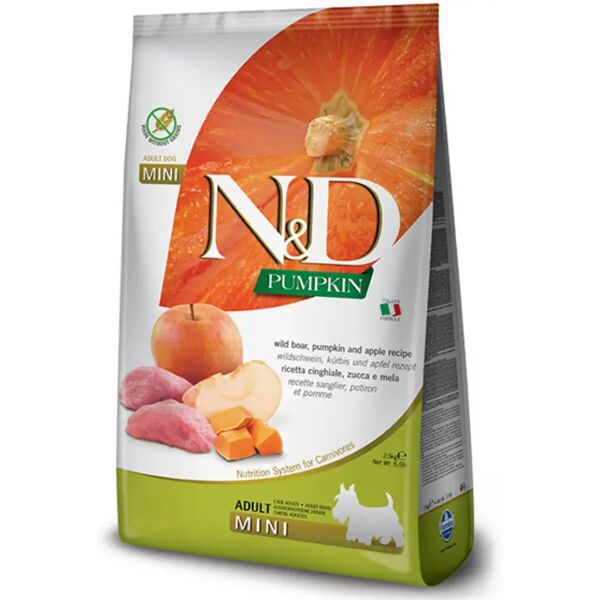 n&d pumpkin adult mini cinghiale mela 7kg