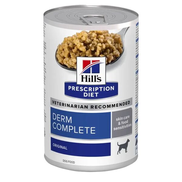 hills hill's prescription diet derm complete alimento umido per cani 370g