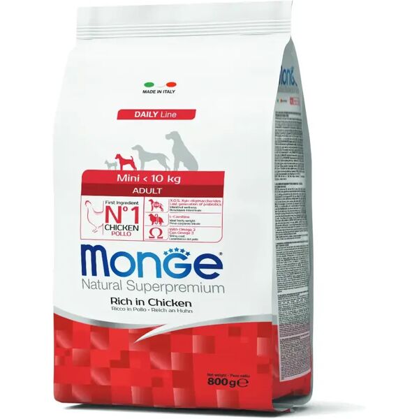 monge mini adult con pollo 800g