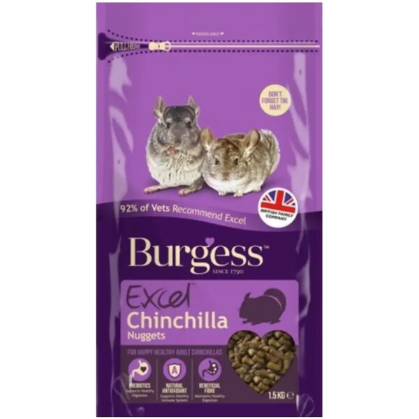 burgess excel cincilla 1.5kg